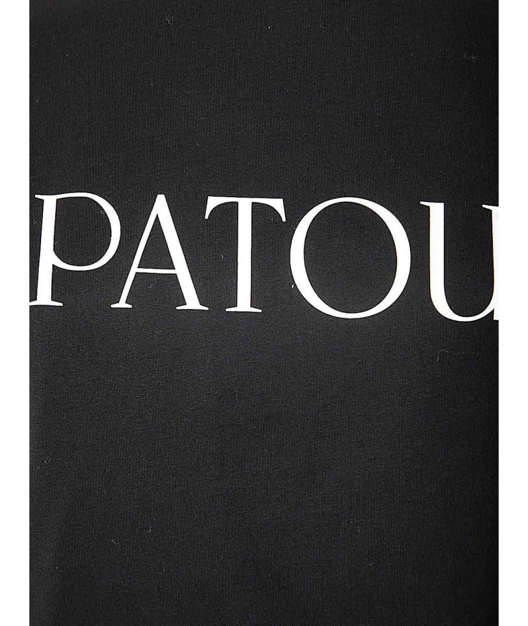 PATOU Черная хлопковая футболка, фото 3