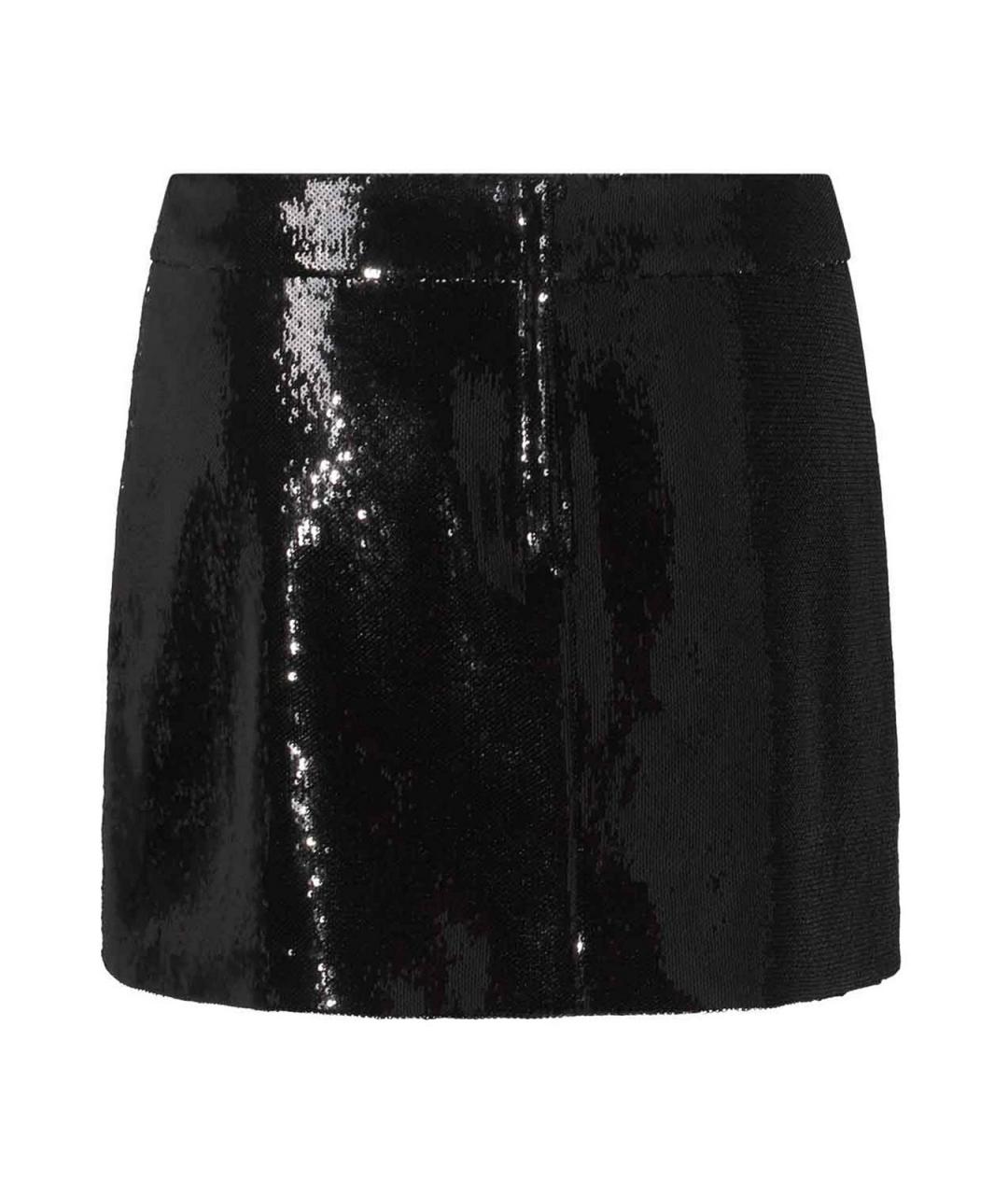 DOLCE&GABBANA Черная полиэстеровая юбка миди, фото 2