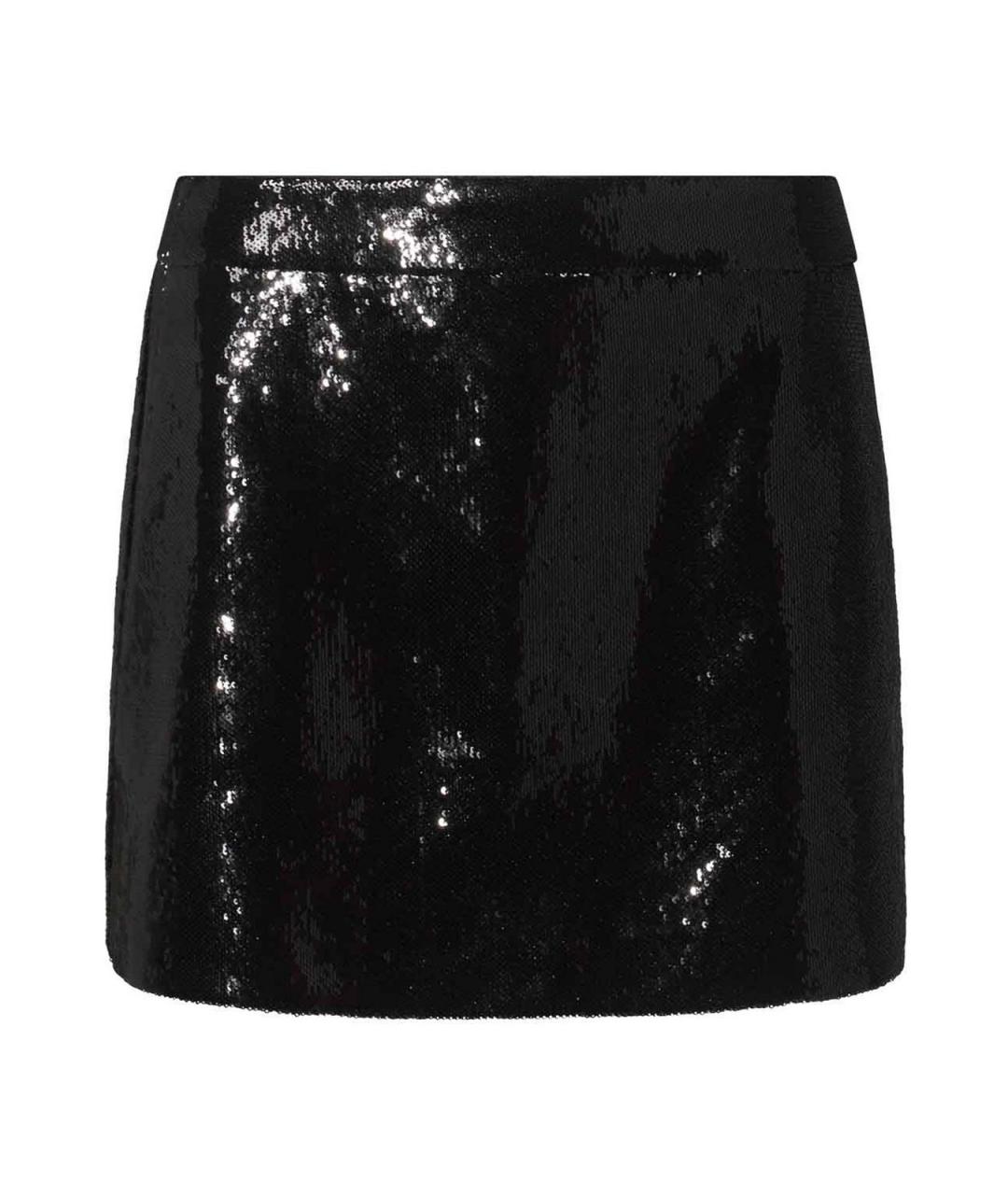 DOLCE&GABBANA Черная полиэстеровая юбка миди, фото 1