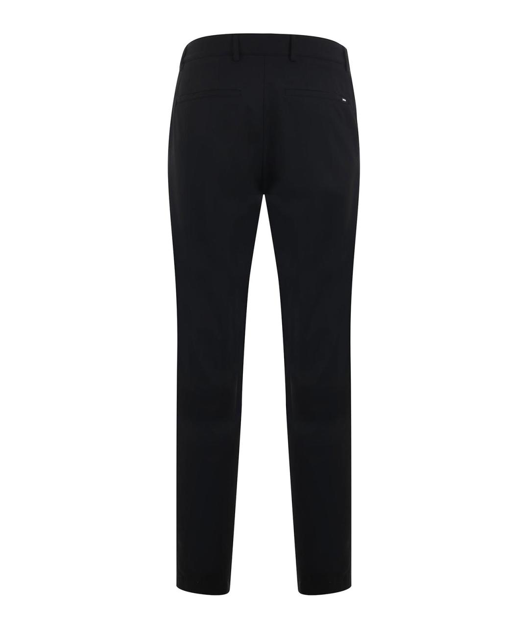 HUGO BOSS Черные полиэстеровые повседневные брюки, фото 3