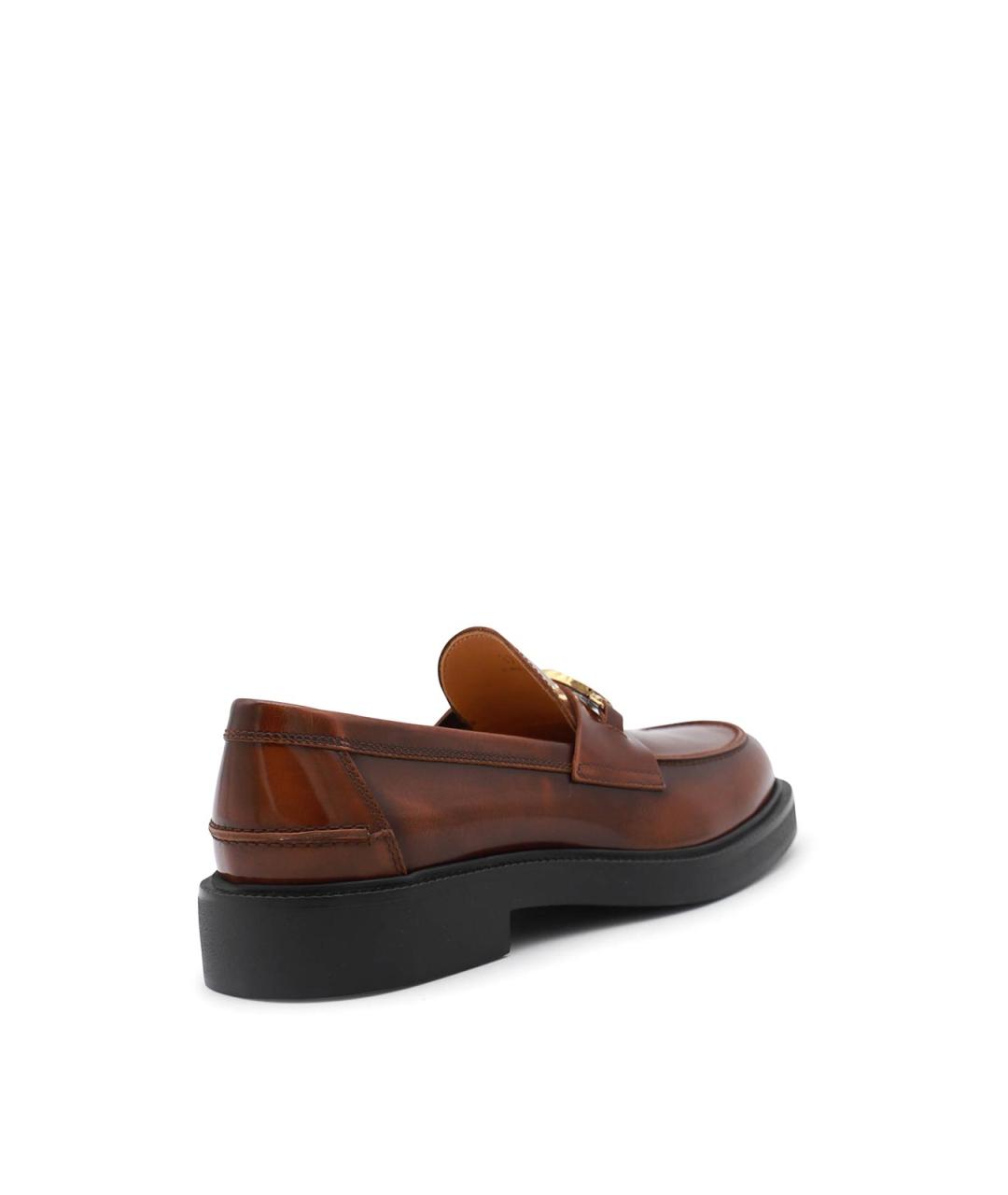 TOD'S Коричневые кожаные лоферы, фото 3