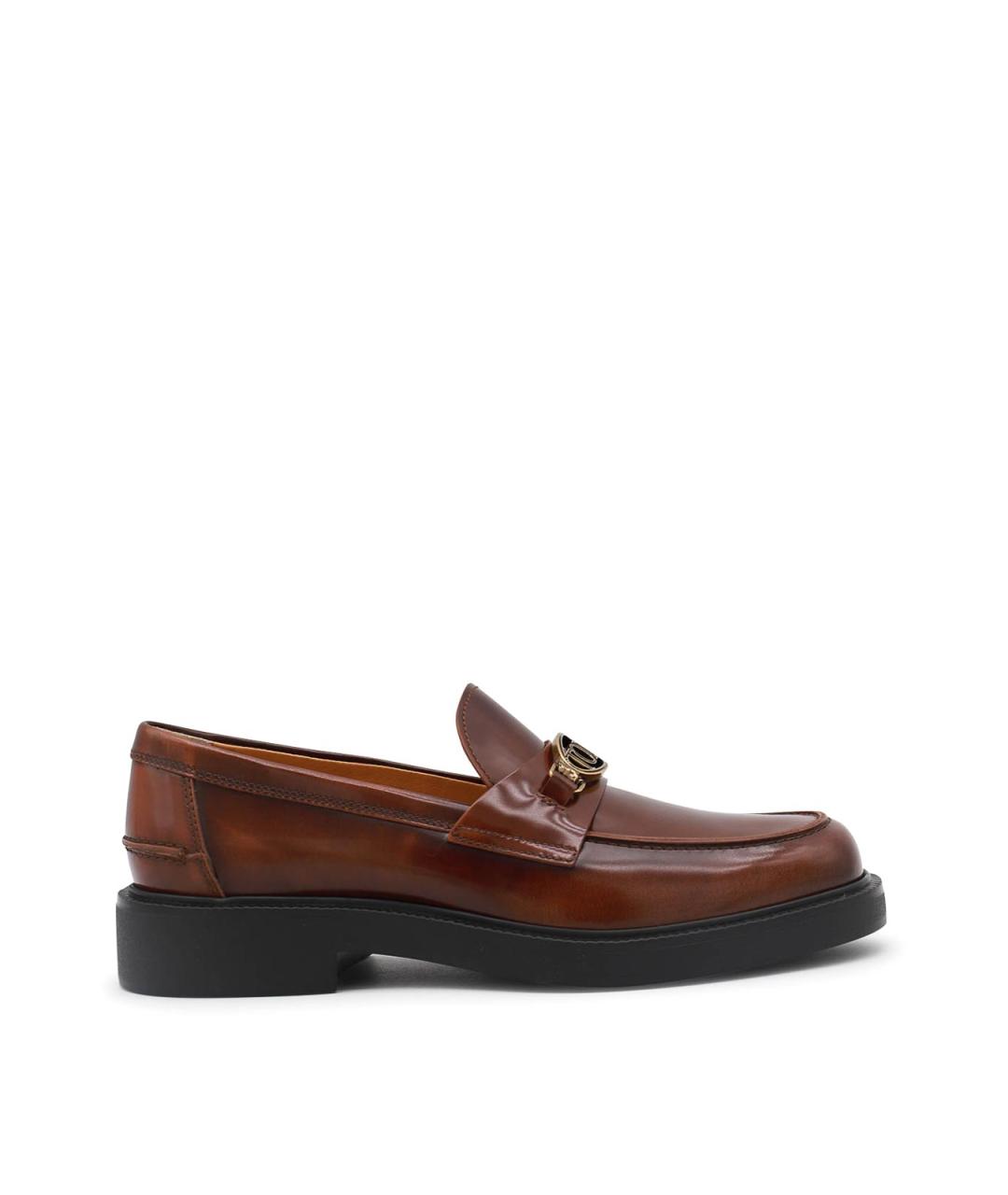 TOD'S Коричневые кожаные лоферы, фото 1