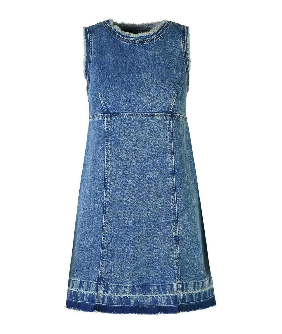 MOSCHINO JEANS Синее полиэстеровое повседневное платье, фото 1