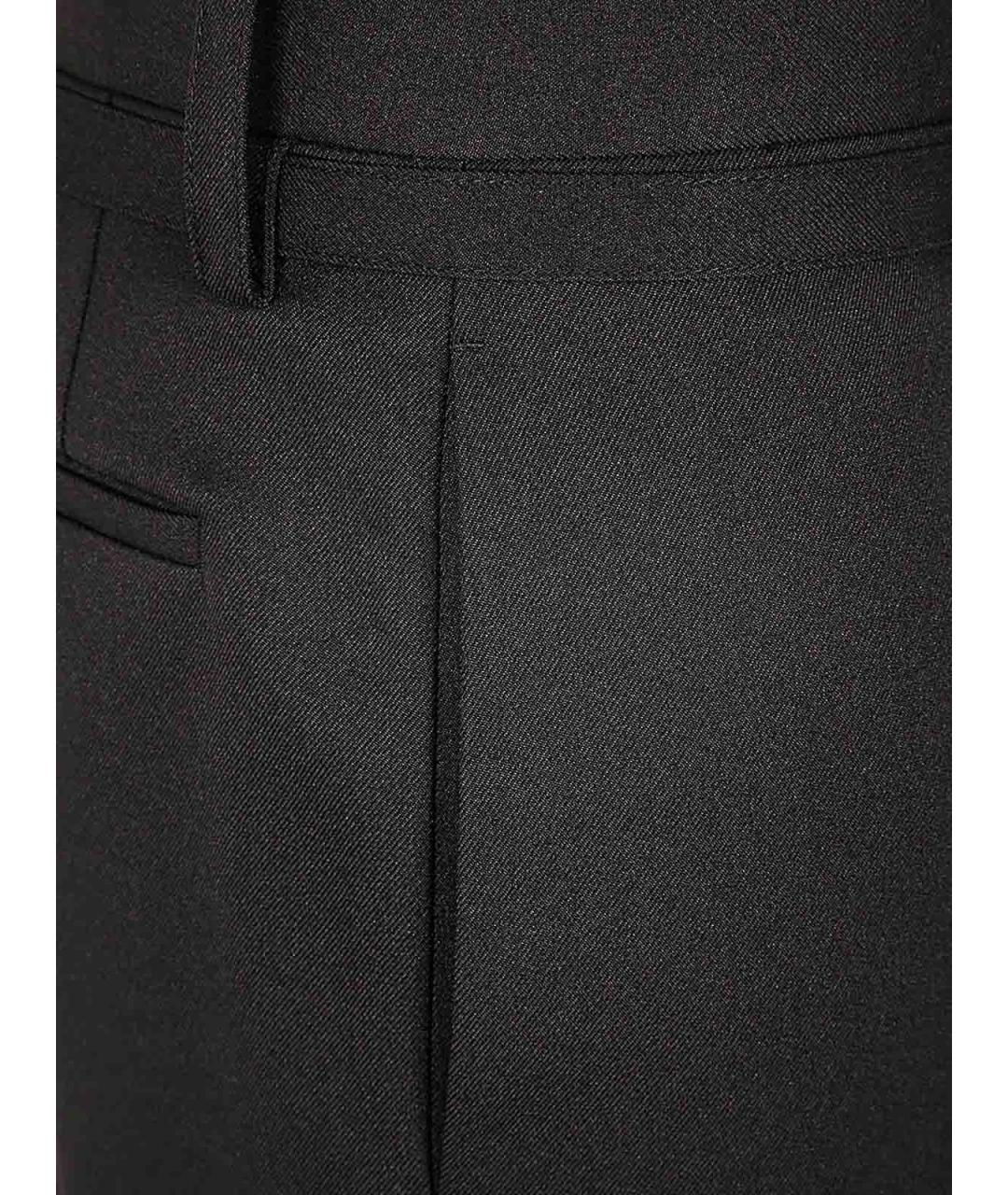 JIL SANDER Черные полиэстеровые классические брюки, фото 3
