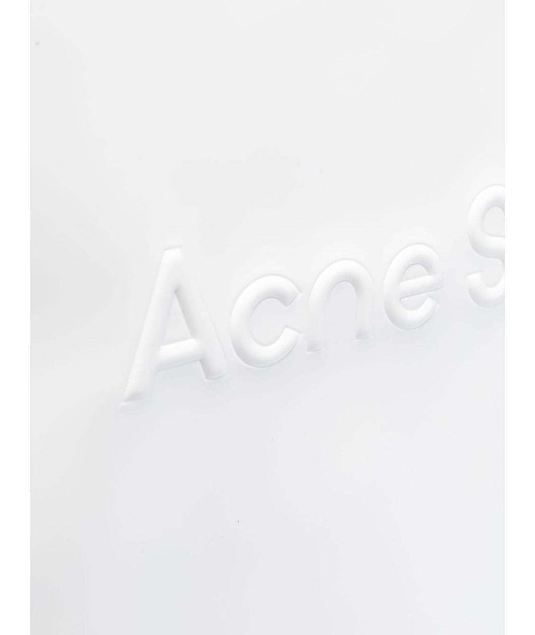 ACNE STUDIOS Белая хлопковая сумка тоут, фото 3