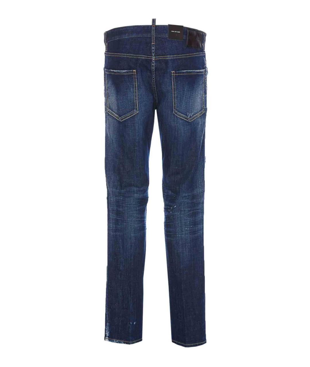 DSQUARED2 Синие хлопковые джинсы скинни, фото 2