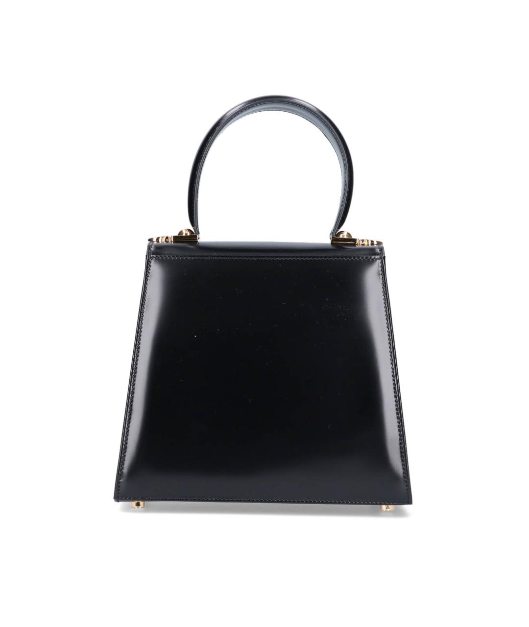 FERRAGAMO Черная кожаная сумка тоут, фото 3