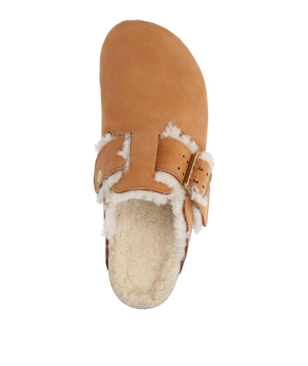BIRKENSTOCK Коричневые кожаные сандалии, фото 5