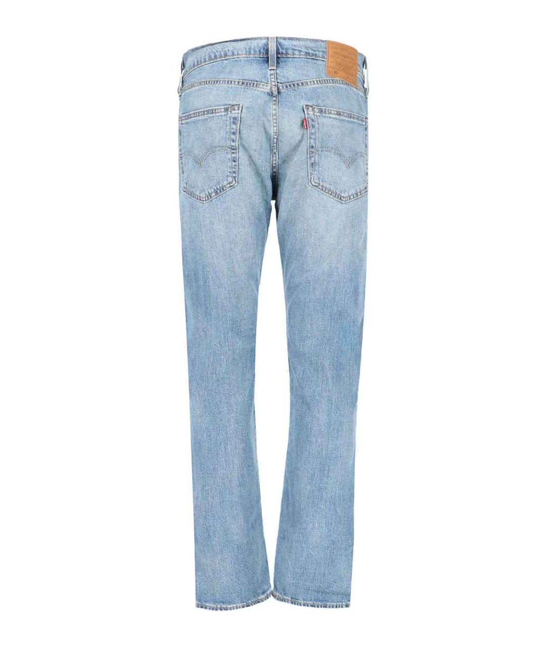 LEVI'S Синие хлопковые прямые джинсы, фото 2