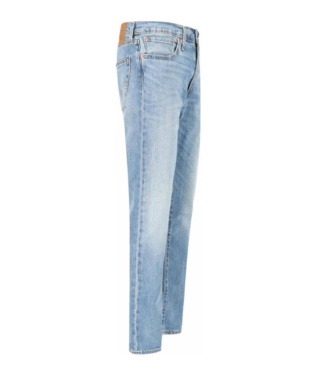 LEVI'S Синие хлопковые прямые джинсы, фото 3
