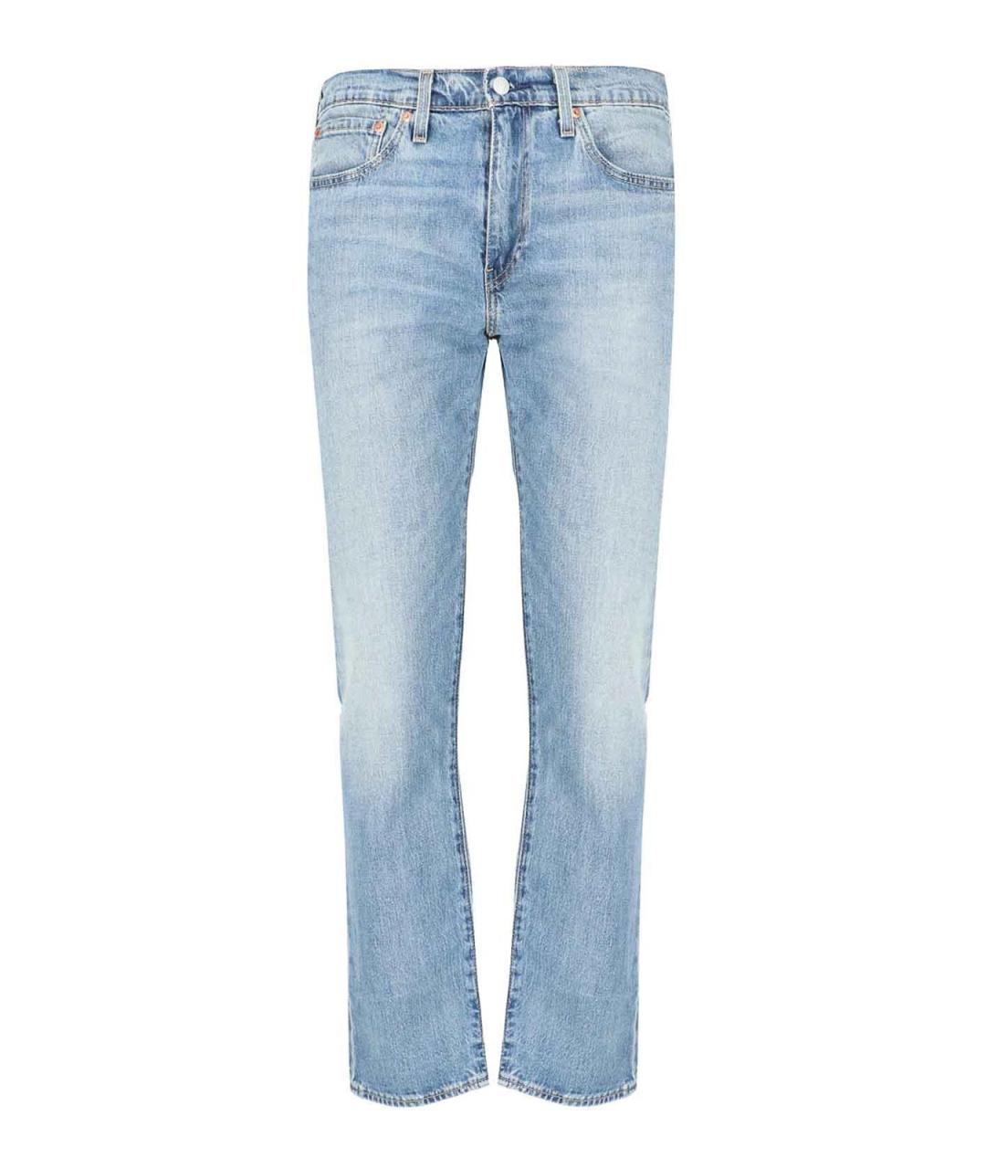 LEVI'S Синие хлопковые прямые джинсы, фото 1