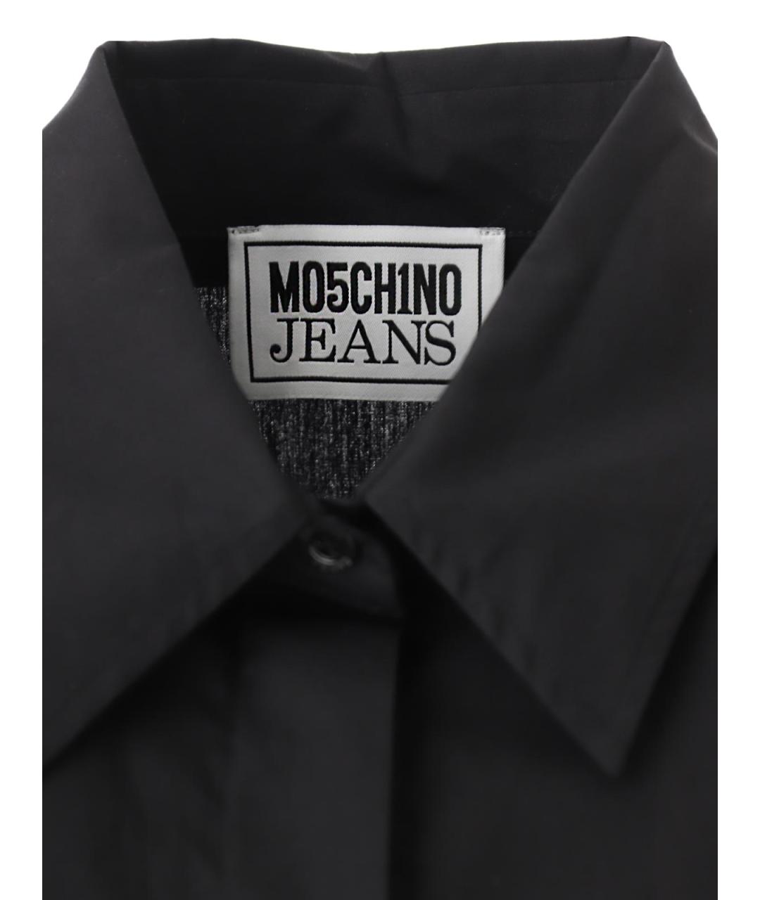 MOSCHINO JEANS Черная хлопковая рубашка, фото 5