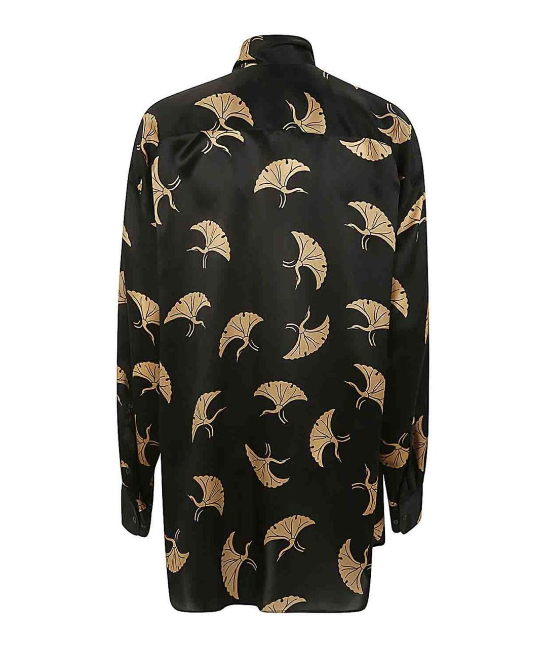 DRIES VAN NOTEN Черная шелковая рубашка, фото 2