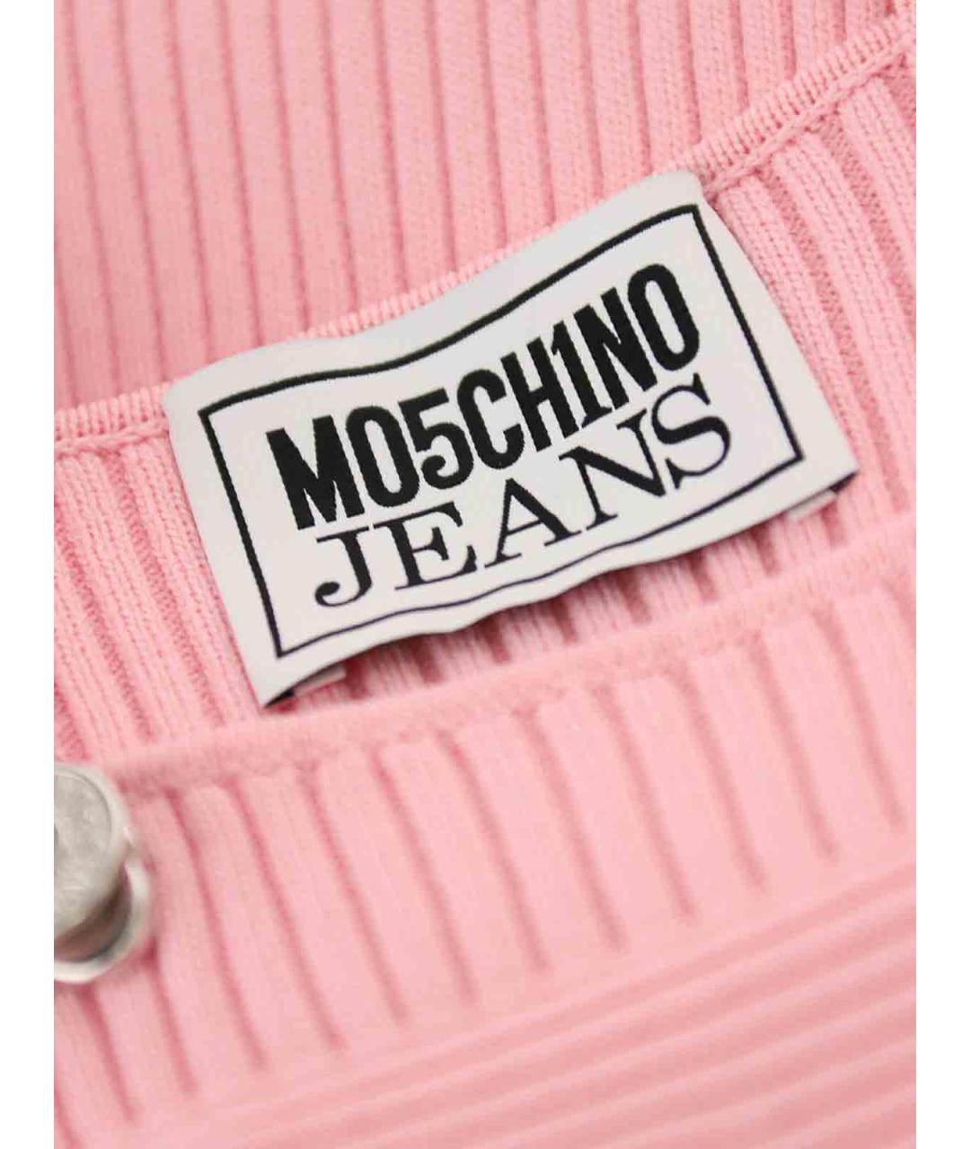 MOSCHINO JEANS Розовое полиамидовое повседневное платье, фото 5