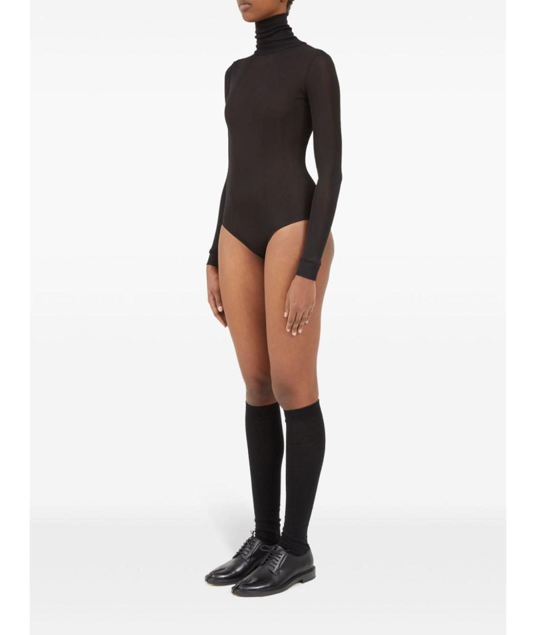 MAISON MARGIELA Черное хлопковое боди, фото 3