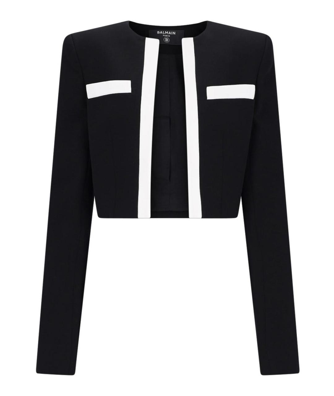 BALMAIN Черный вискозный джемпер / свитер, фото 1