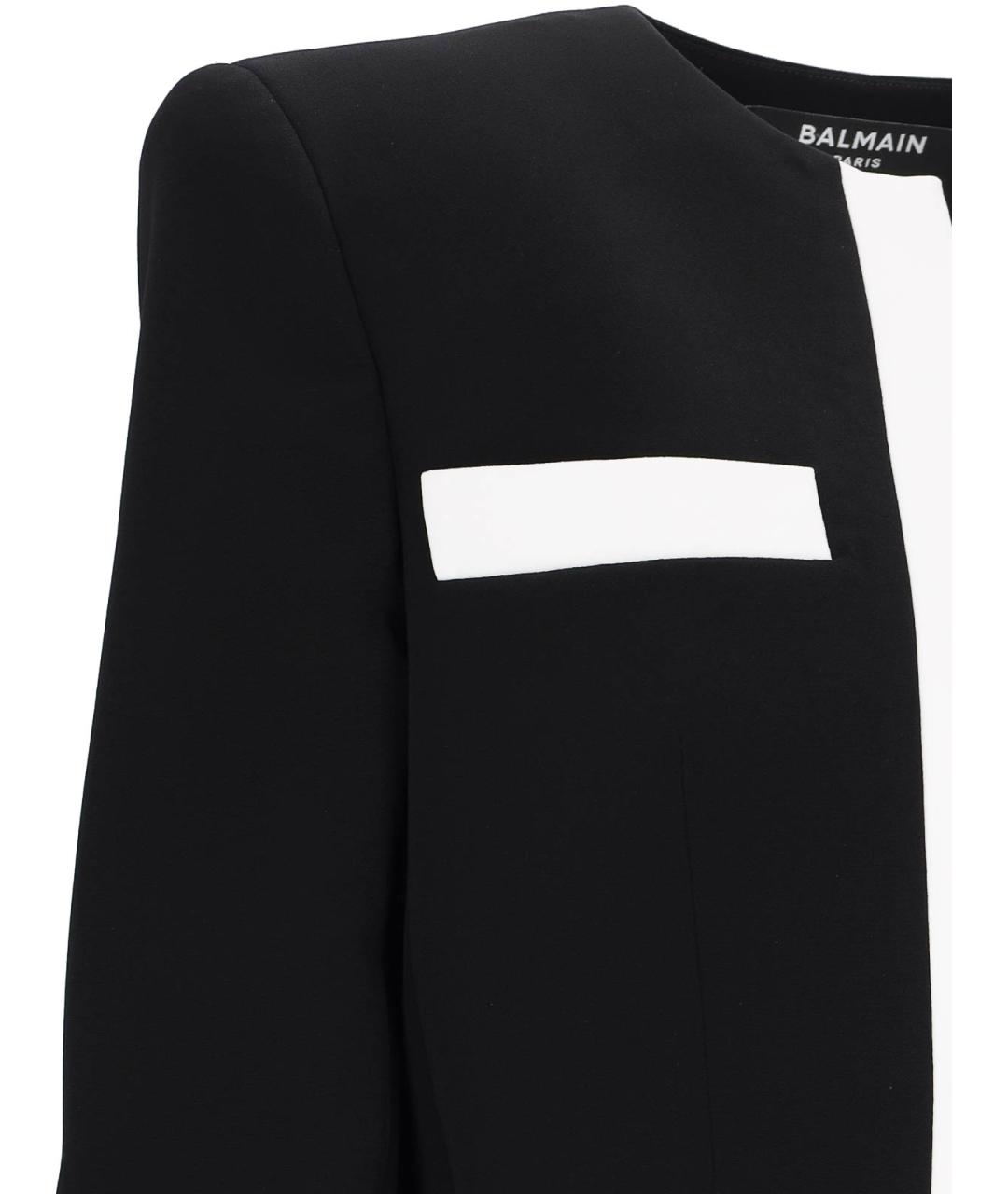 BALMAIN Черный вискозный джемпер / свитер, фото 5