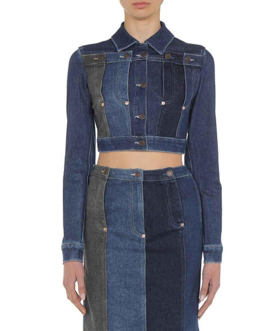 MOSCHINO JEANS Синяя хлопковая куртка, фото 2