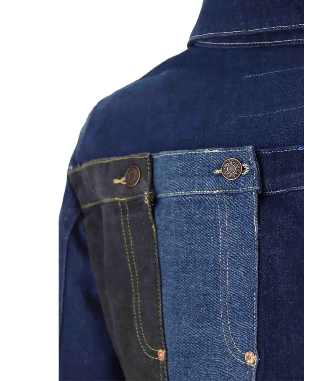 MOSCHINO JEANS Синяя хлопковая куртка, фото 4