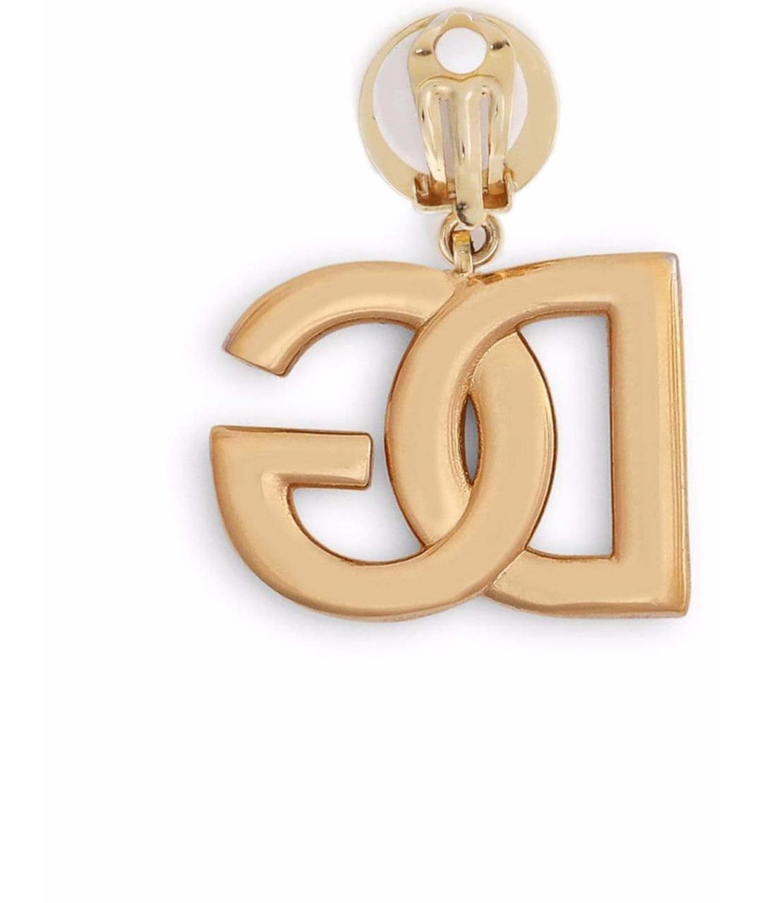 DOLCE&GABBANA Золотые серьги из желтого золота, фото 3