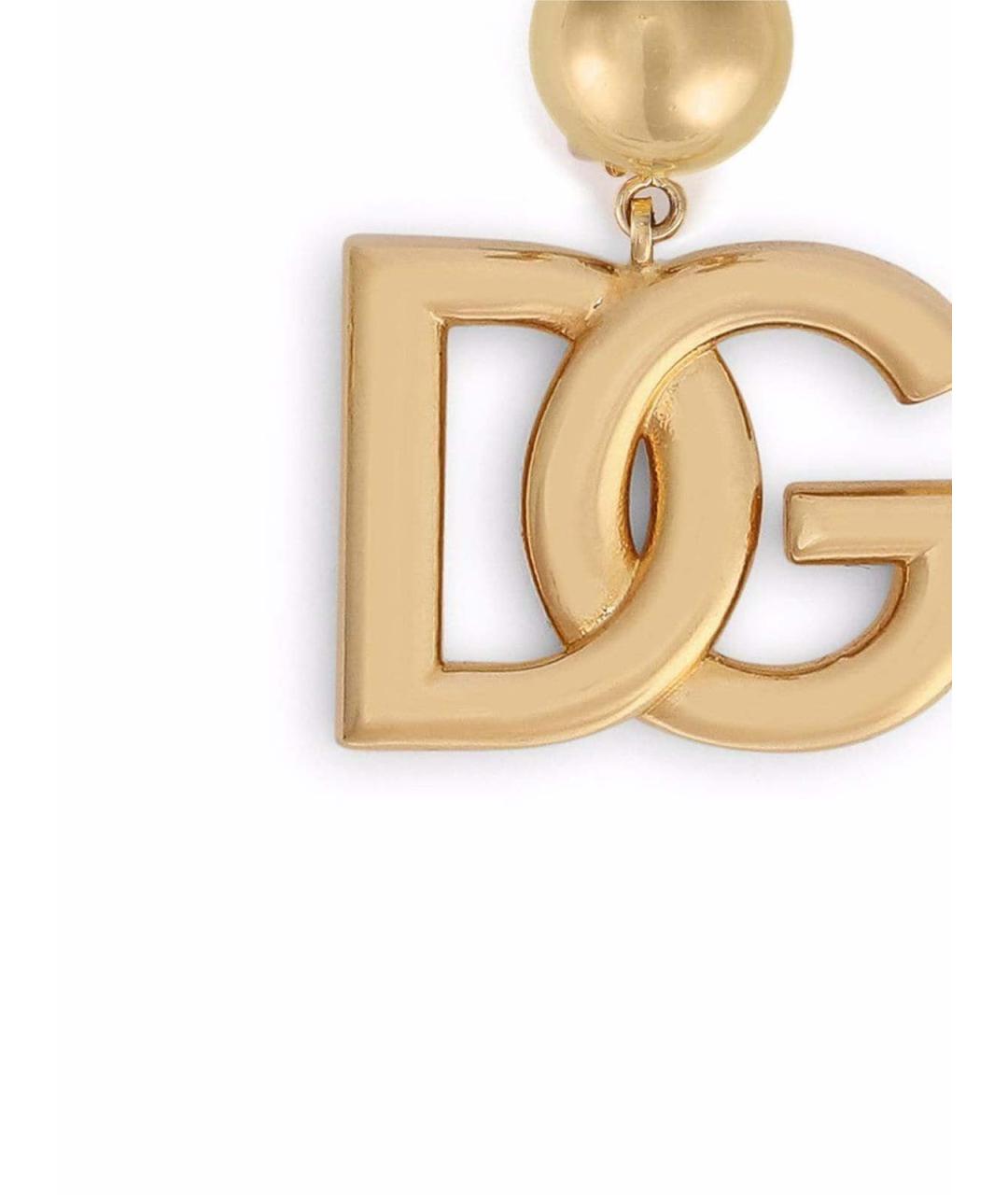 DOLCE&GABBANA Золотые серьги из желтого золота, фото 2