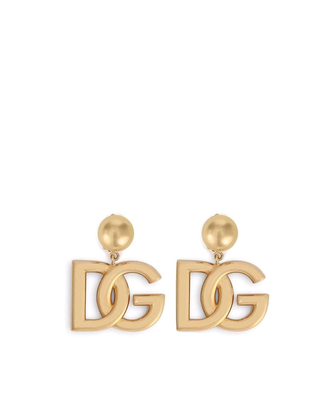 DOLCE&GABBANA Золотые серьги из желтого золота, фото 1