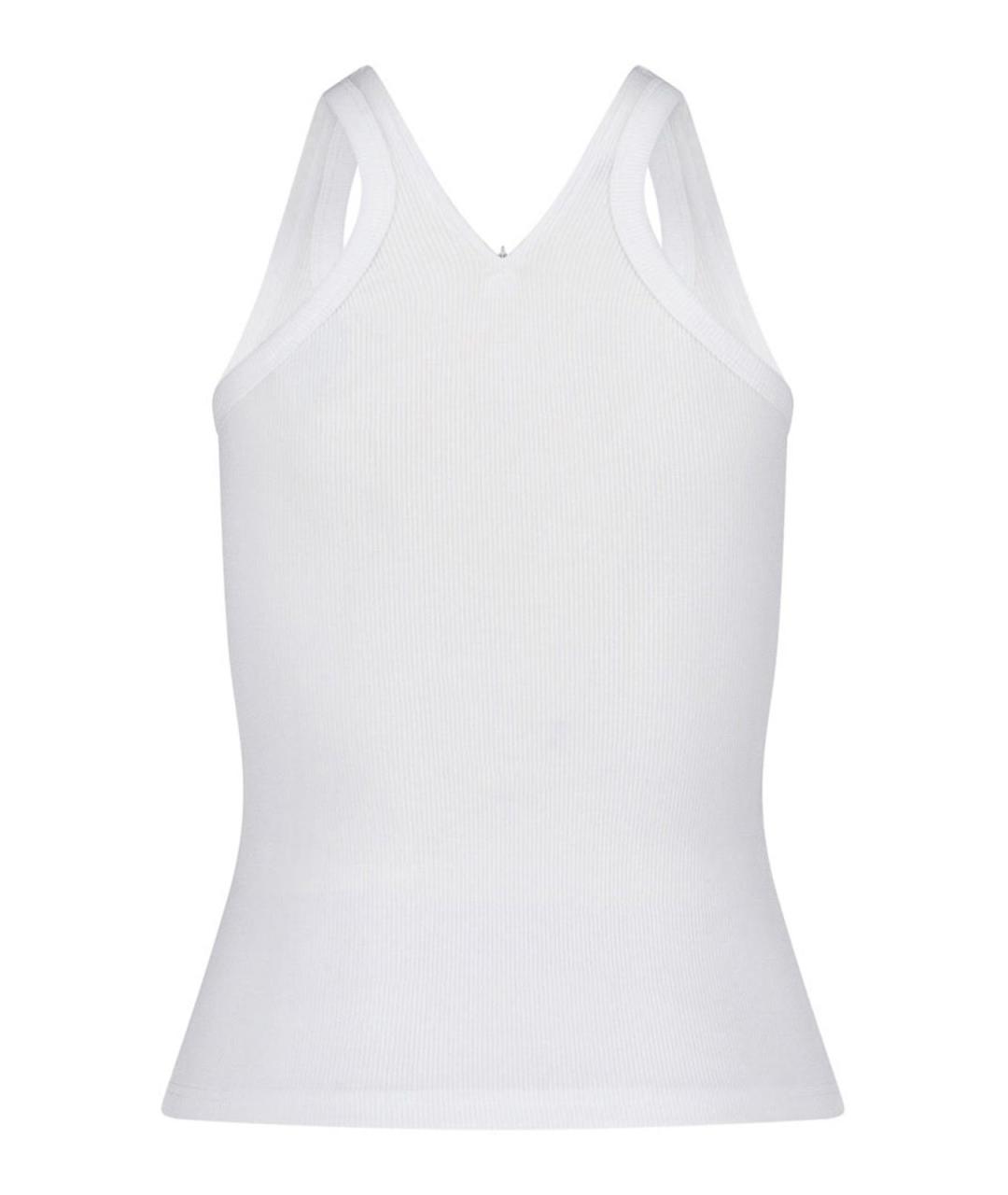 COURREGES Белая хлопковая майка, фото 2