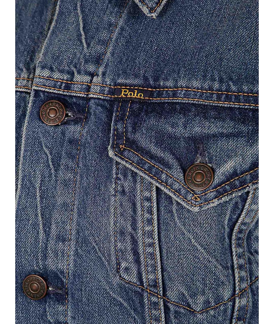 POLO RALPH LAUREN Синяя хлопковая куртка, фото 3