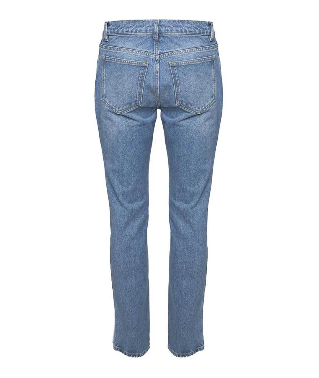 MOSCHINO Синие хлопковые шорты, фото 4