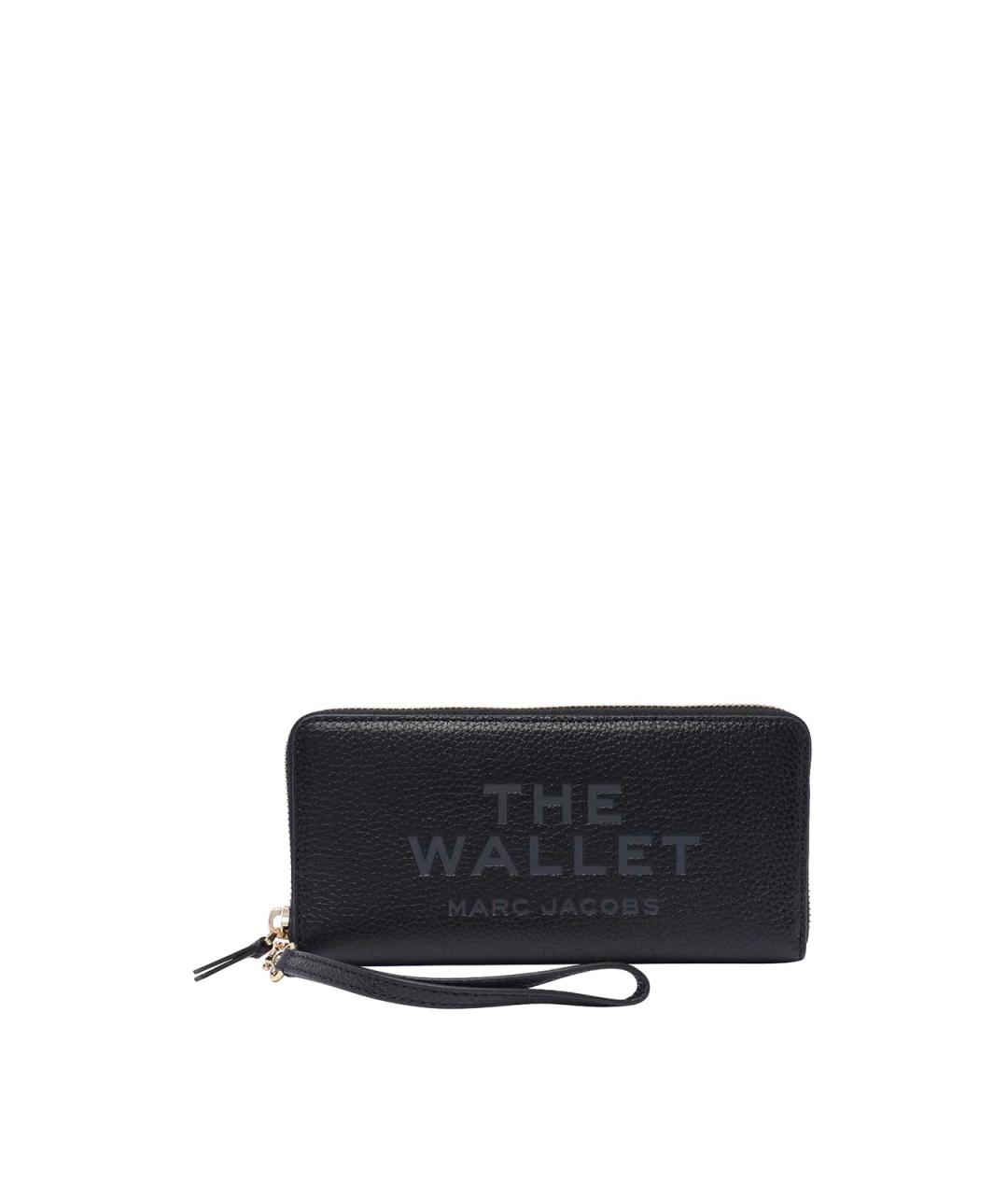 MARC JACOBS Черный кожаный кошелек, фото 1