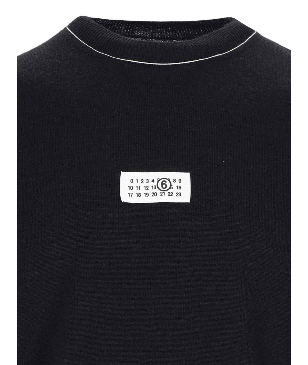 MM6 MAISON MARGIELA Черный шерстяной джемпер / свитер, фото 4