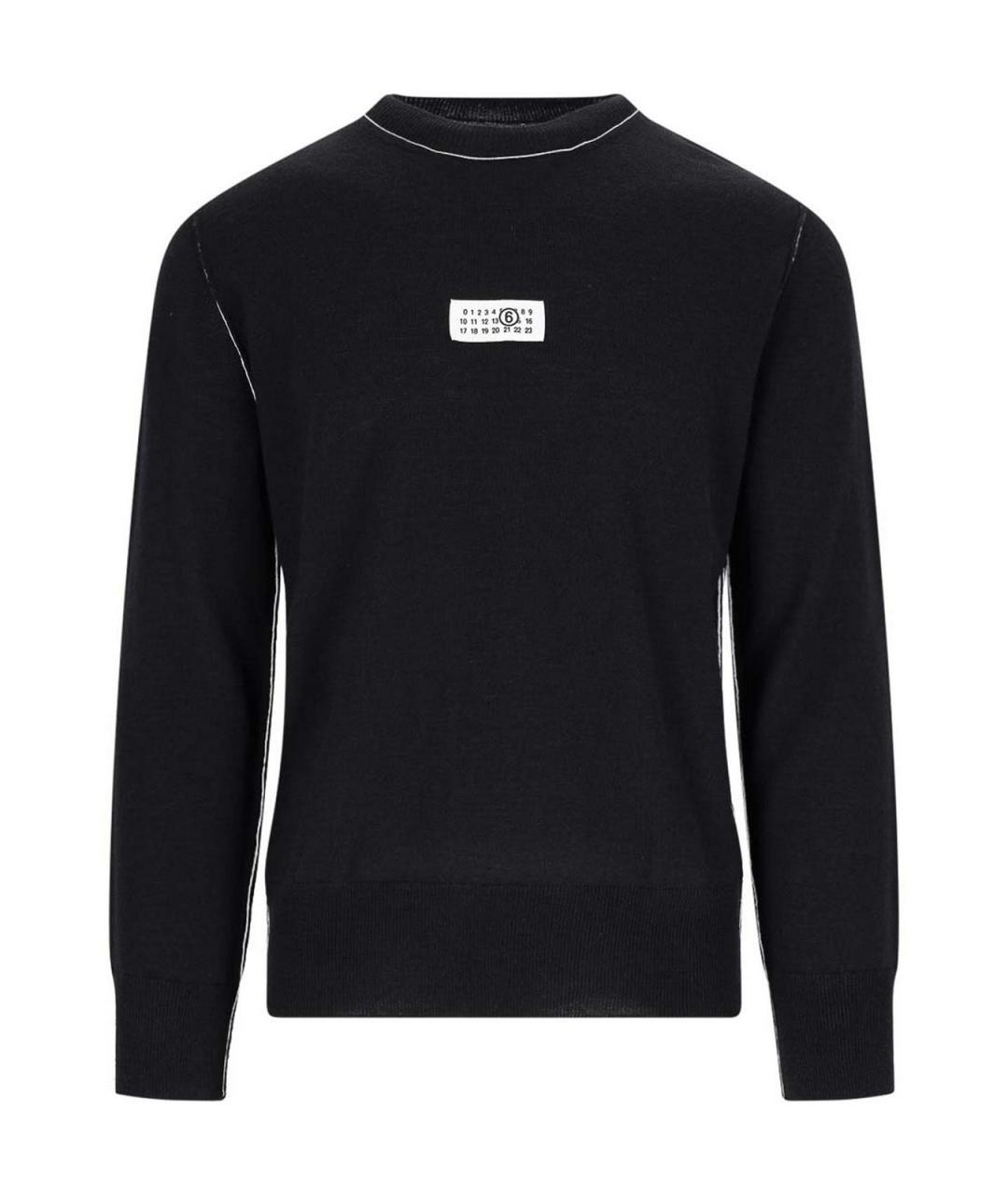 MM6 MAISON MARGIELA Черный шерстяной джемпер / свитер, фото 1