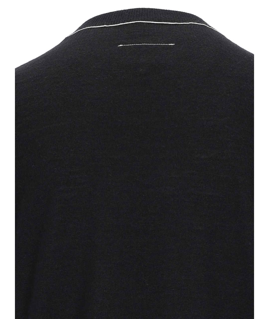 MM6 MAISON MARGIELA Черный шерстяной джемпер / свитер, фото 3