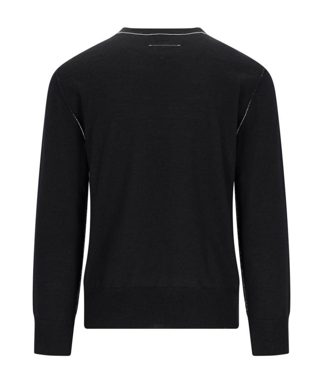 MM6 MAISON MARGIELA Черный шерстяной джемпер / свитер, фото 2