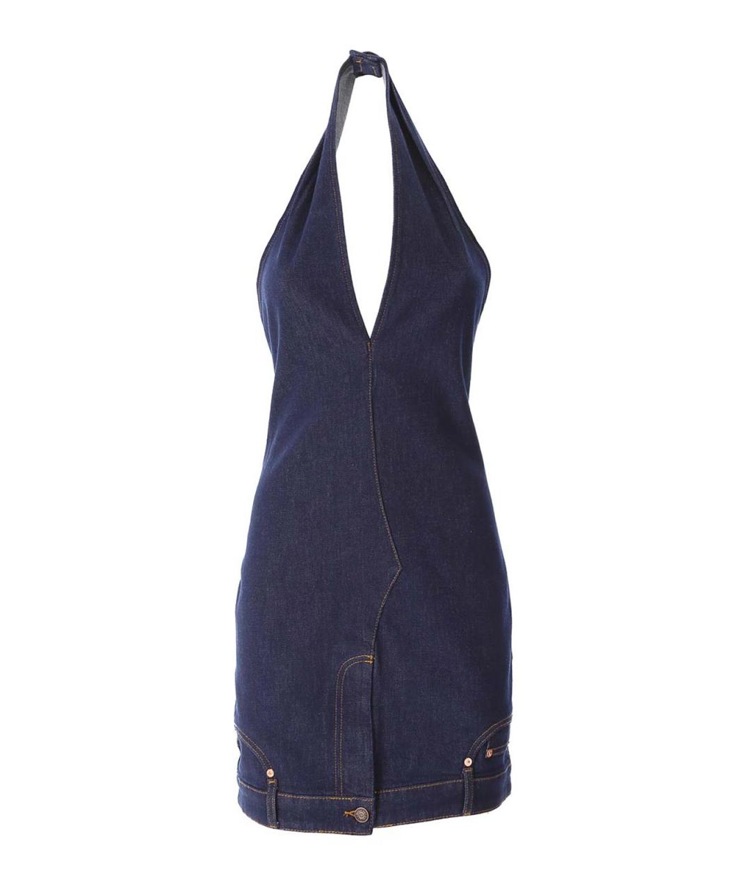 MOSCHINO JEANS Синее хлопковое платье, фото 1