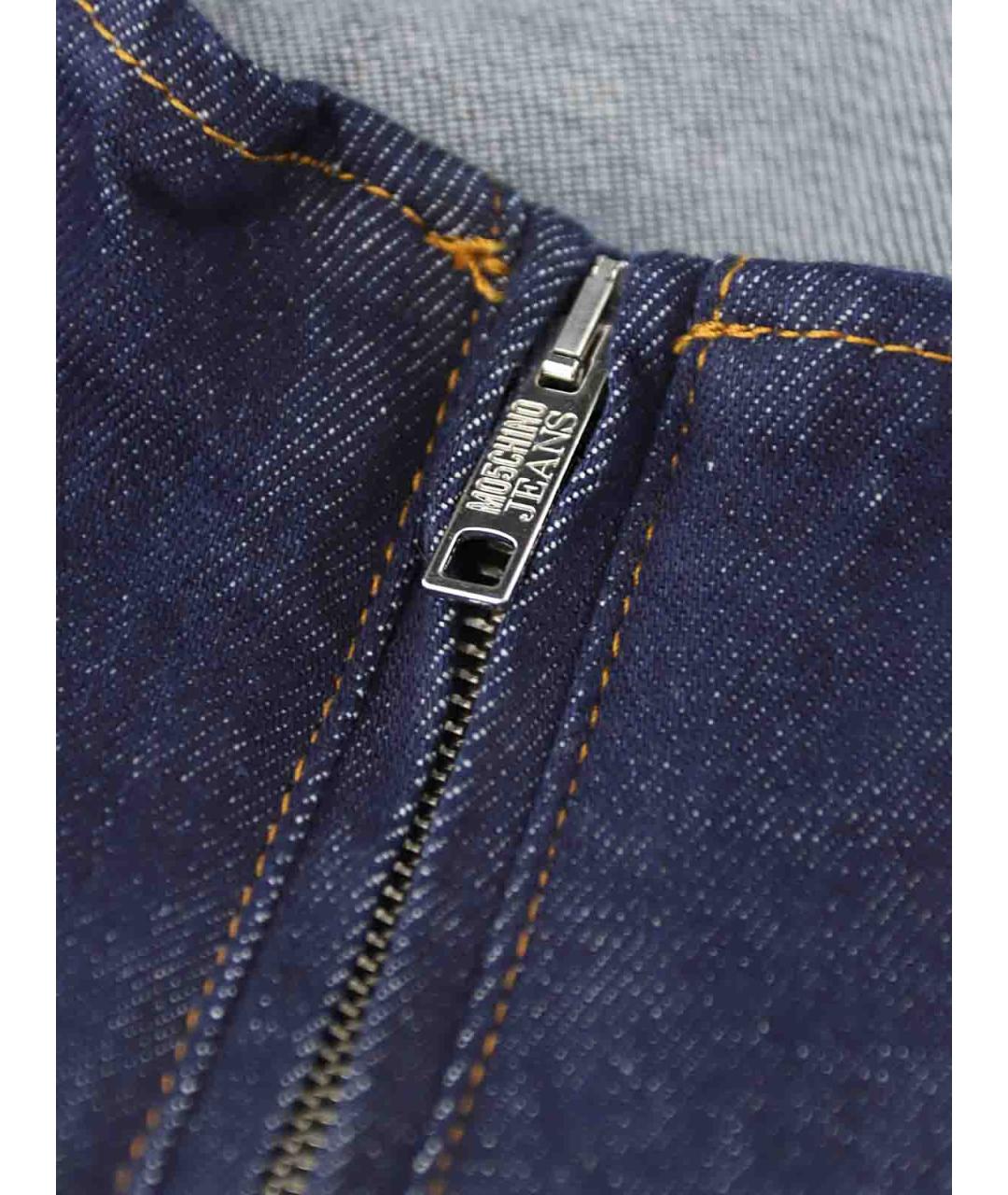 MOSCHINO JEANS Синее хлопковое платье, фото 5