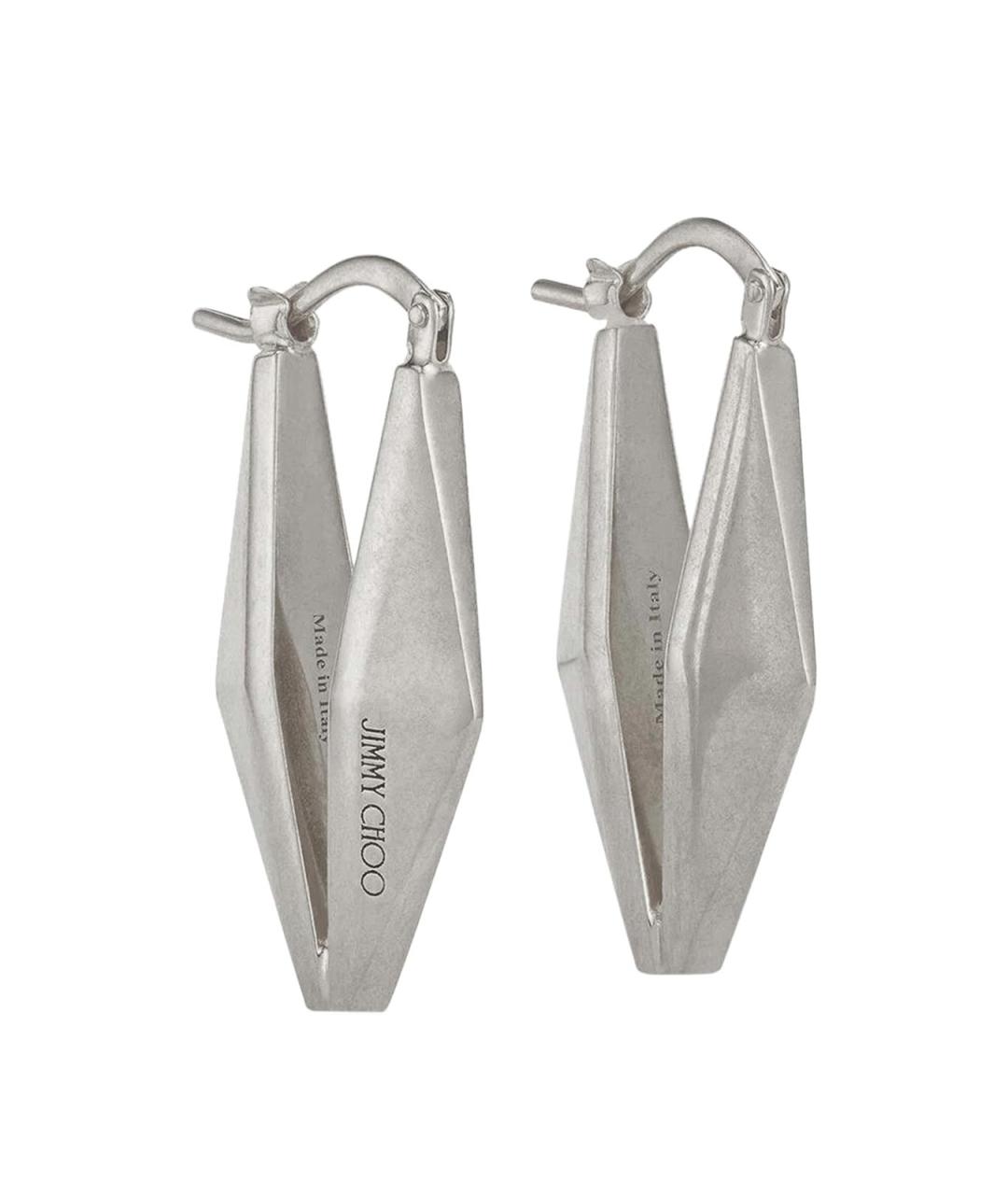JIMMY CHOO Серебряные металлические серьги, фото 2
