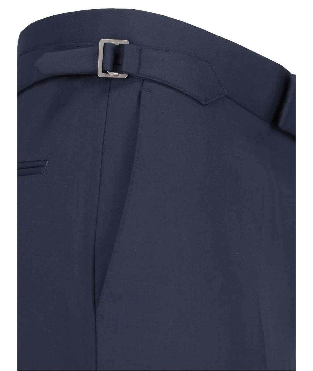 VIVIENNE WESTWOOD Синие шерстяные повседневные брюки, фото 4