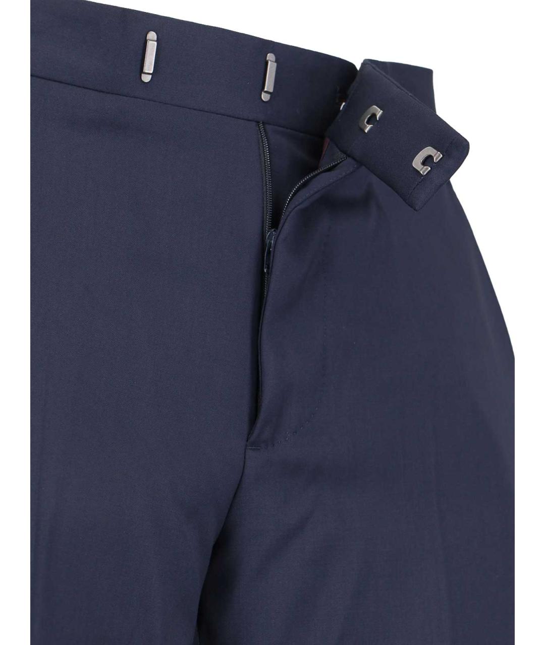 VIVIENNE WESTWOOD Синие шерстяные повседневные брюки, фото 5