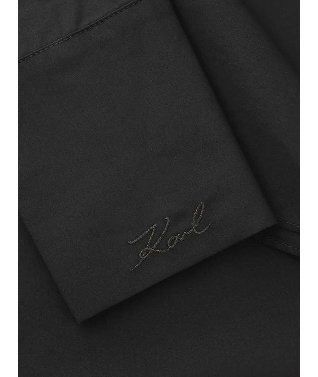 KARL LAGERFELD Черное хлопковое платье, фото 5