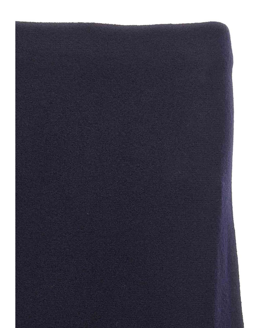 JIL SANDER Синяя шерстяная юбка макси, фото 3