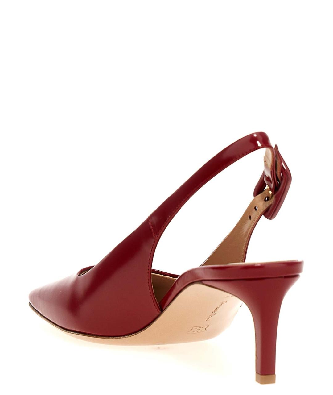 GIANVITO ROSSI Красные кожаные туфли, фото 3