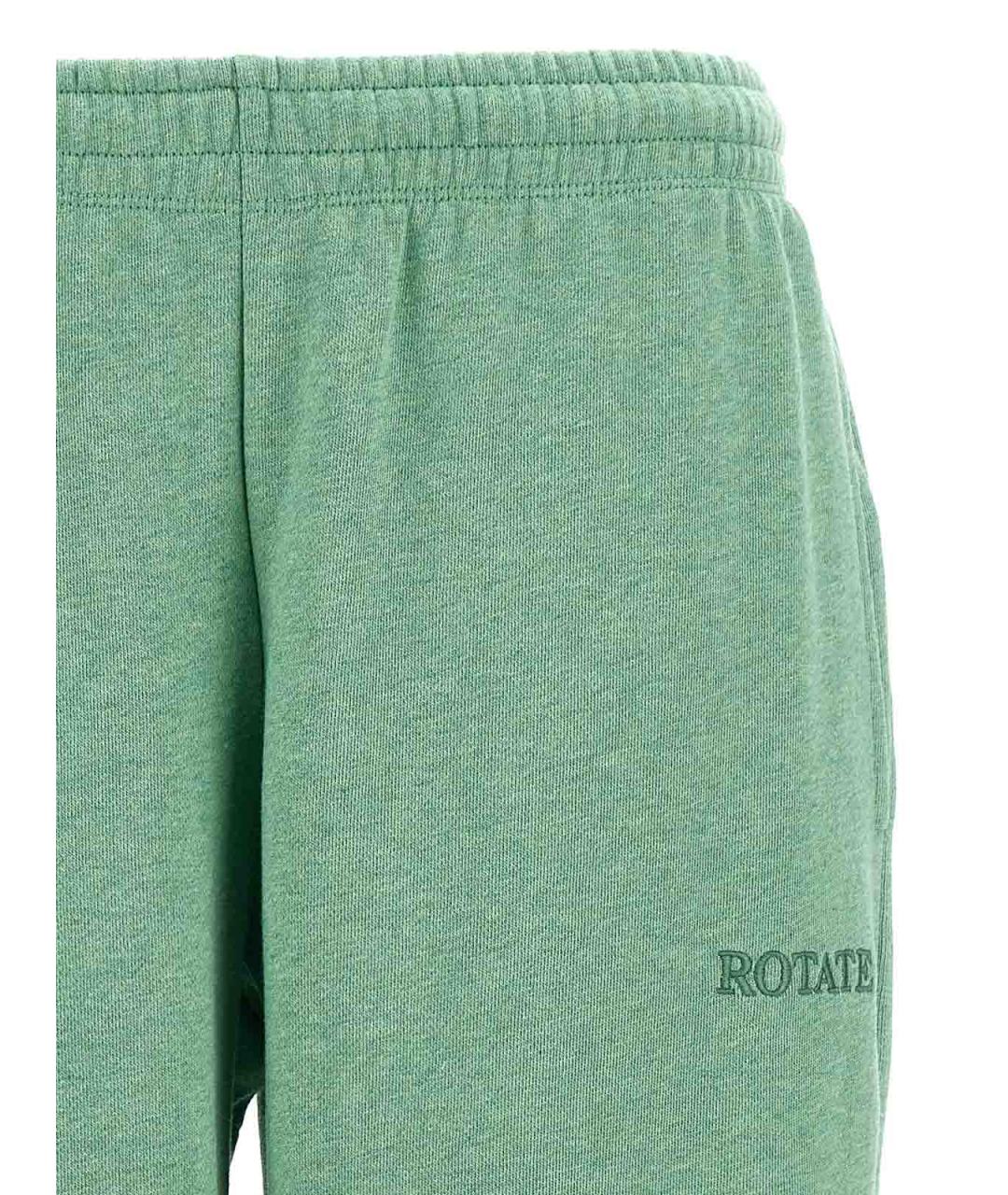 ROTATE Зеленые хлопковые спортивные брюки и шорты, фото 3