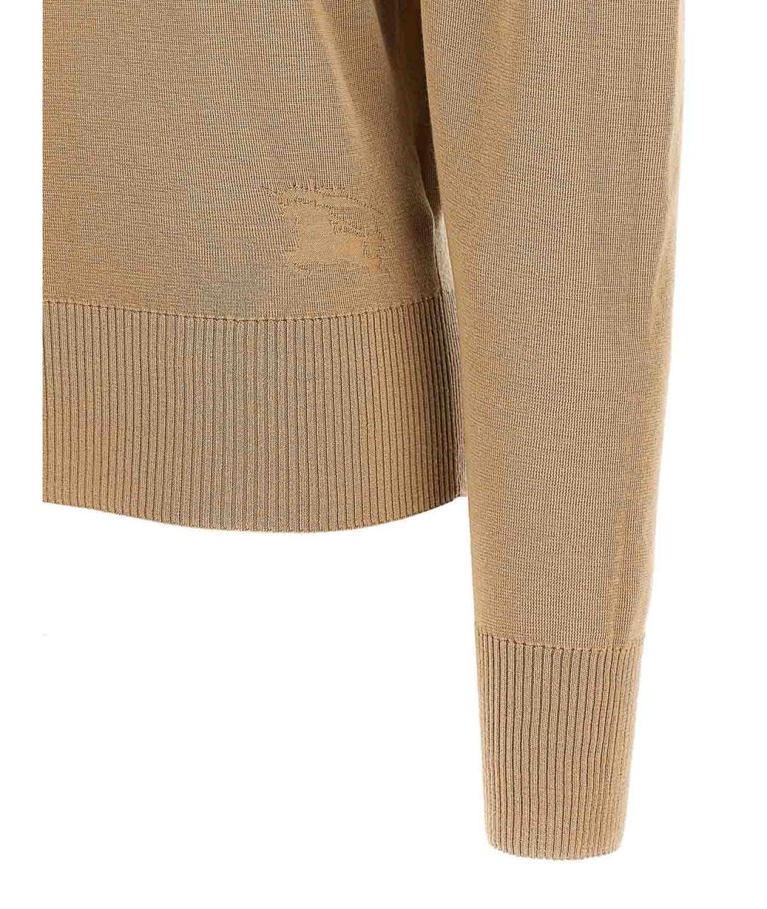 BURBERRY Бежевая шерстяная водолазка, фото 4