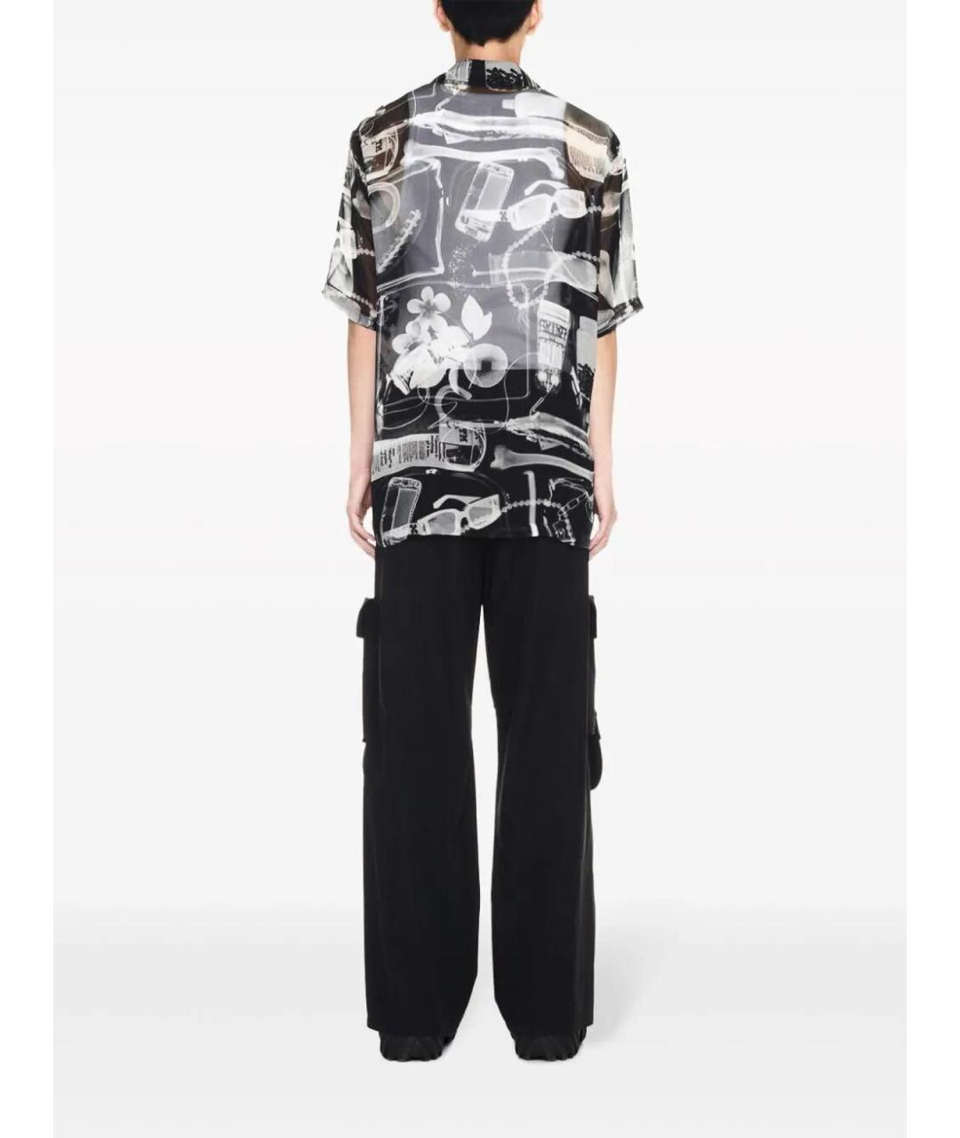 OFF-WHITE Черные хлопковые повседневные брюки, фото 5