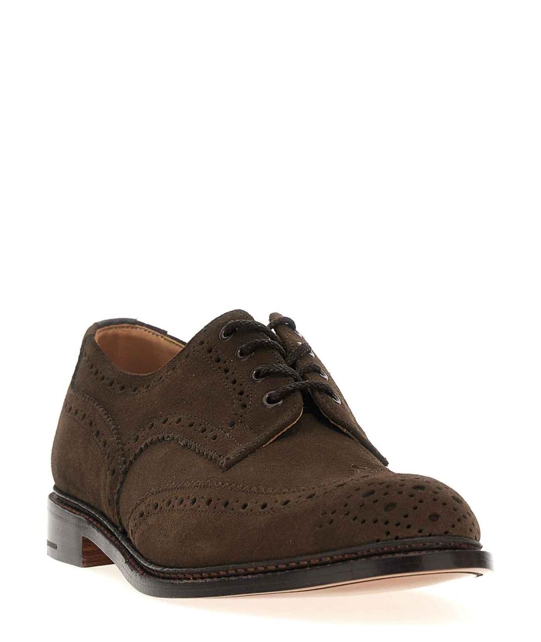 TRICKER'S Коричневые замшевые туфли, фото 2