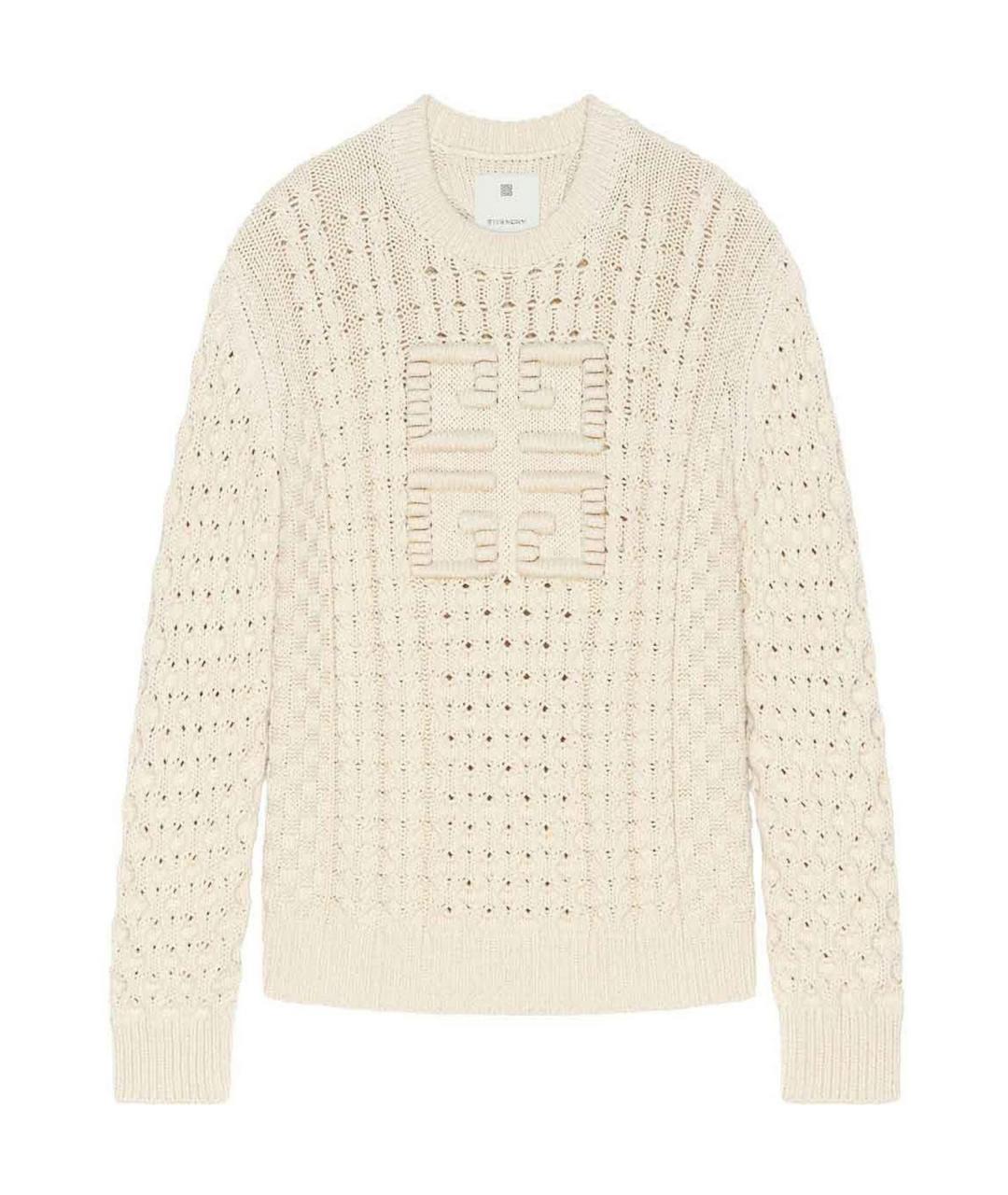 GIVENCHY Бежевый хлопковый джемпер / свитер, фото 1