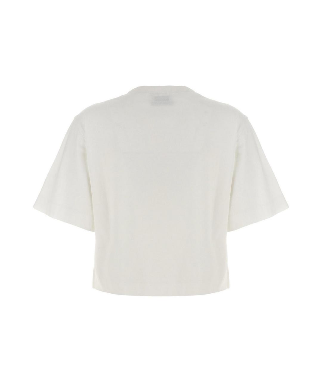OFF-WHITE Белая хлопковая футболка, фото 2