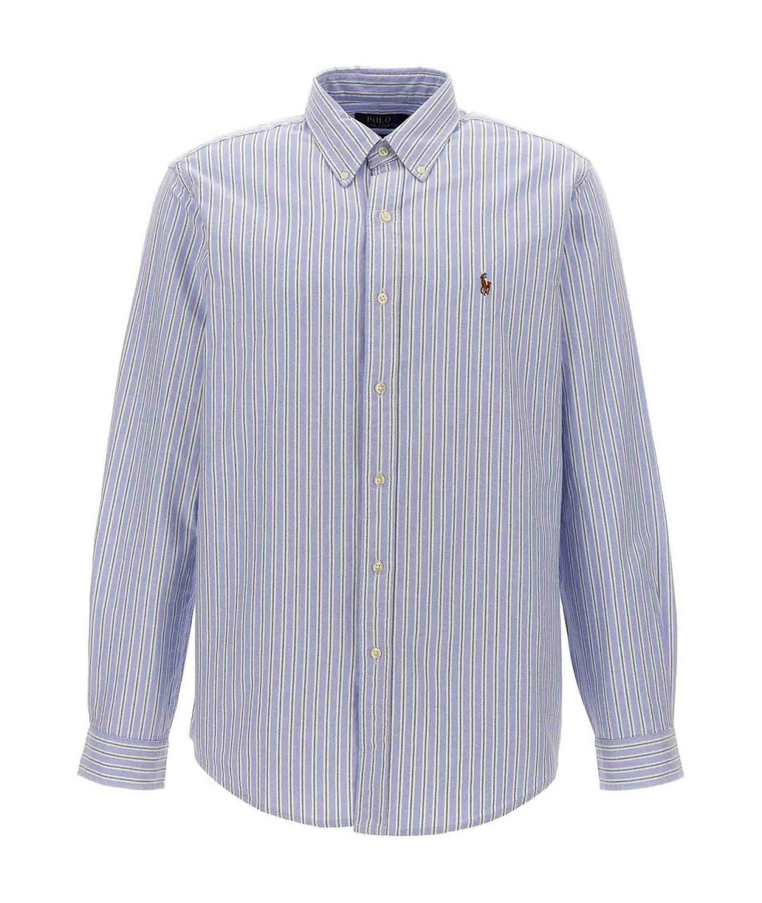 POLO RALPH LAUREN Голубая хлопковая классическая рубашка, фото 1