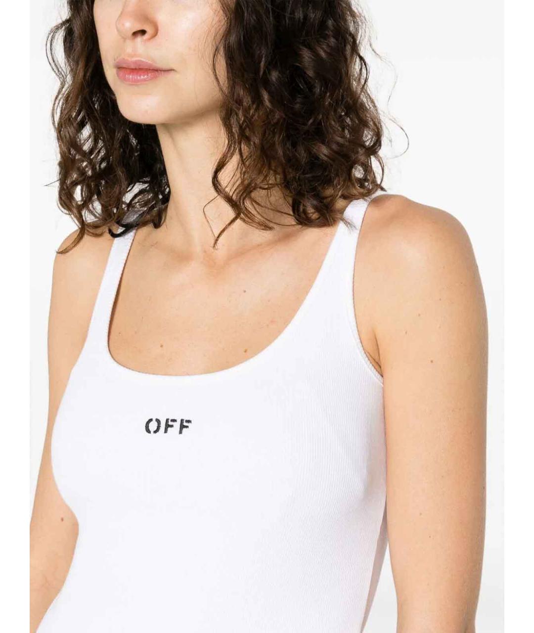 OFF-WHITE Белая майка, фото 3